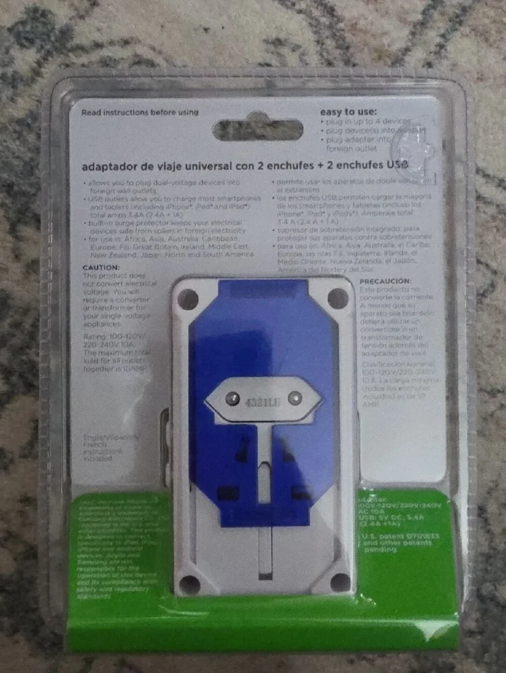 New Worldwide Adapter - White